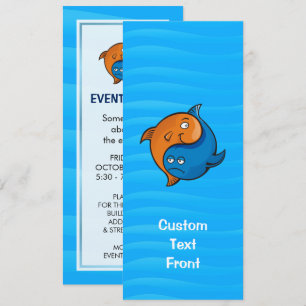 Invitación Personalizado Yin Yang Fish