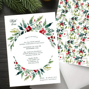Invitación Personalizados botánicos modernos Navidades fiesta