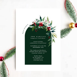 Invitación Personalizados botánicos modernos Navidades fiesta