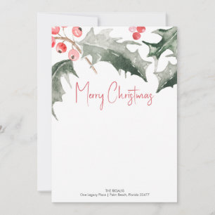 Invitación Personalizados botánicos Navidades Stationery Note