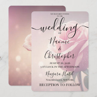 Invitación PERSONALIZAR: Boda de Rosa Rosa (or alternatively)