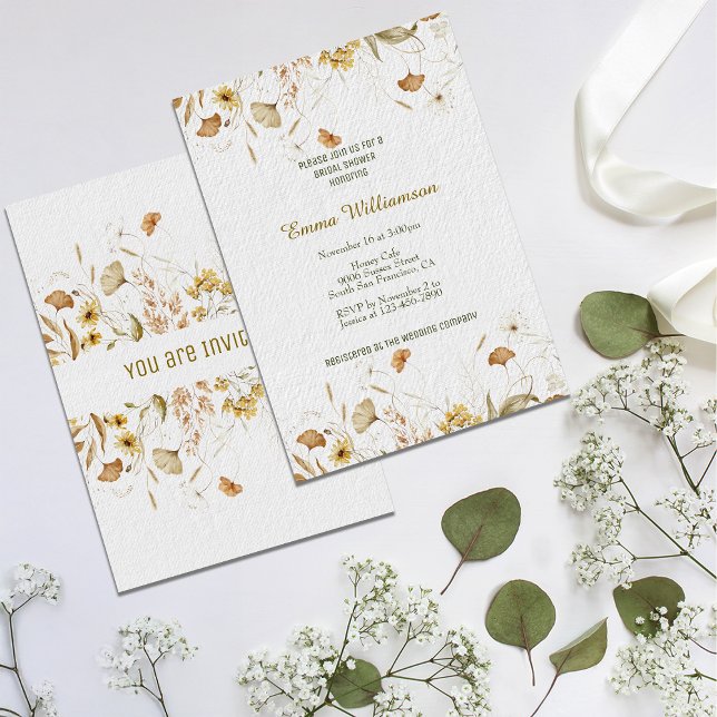 Invitación Personalizar de Botánicos Rústicos Ducha Bridal (Subido por el creador)
