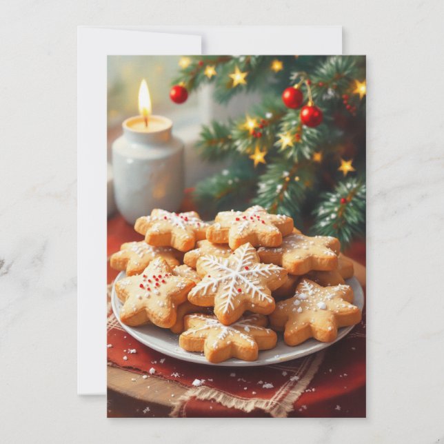 Invitación Personalizar de Cookie Exchange de navidades (Anverso)