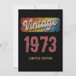 Invitación Personalizar DE EDICIÓN LIMITADA DE VINTAGE 1973