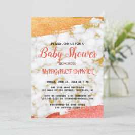 Invitación Personalizar de nombre minimalista Baby Shower de