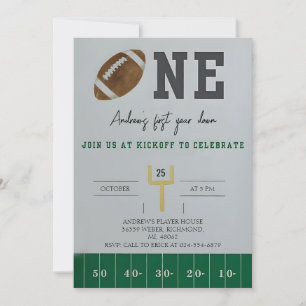 Invitación Personalizar el fútbol americano en el primer año