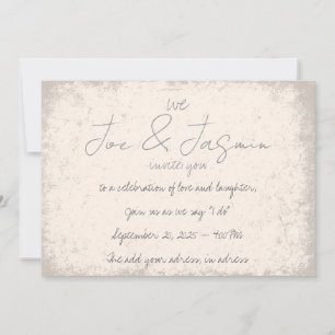 Invitación Personalizar en un boda de filtro vintage