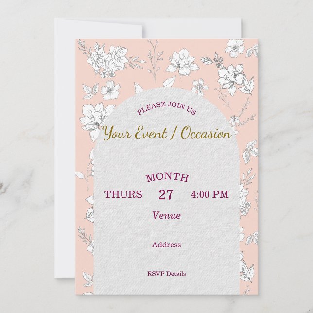 Invitación Personalizar genérico de Boda de cumpleaños de vac (Subido por el creador)