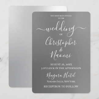 Invitación Personalizar - Gris Fade