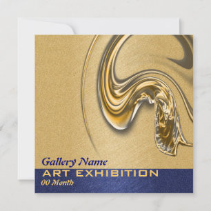 Invitación Personalizar inaugural de exposición de arte