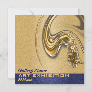 Invitación Personalizar inaugural de exposición de arte