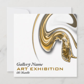 Invitación PERSONALIZAR inaugural de la exposición en la gale