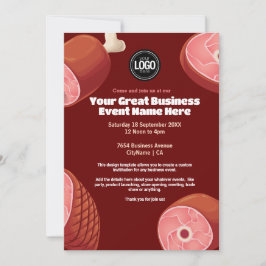 Invitación Personalizar negocio | Tienda de carniceros