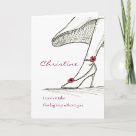 Invitación Personalizar personal, por favor sea mi dama de ho