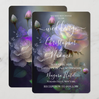 Invitación PERSONALIZAR: Rosas Iridescentes Etéreas Suaves