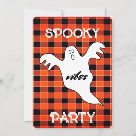 Invitación Personalizar SPOOKY VIBES Fall Halloween Party