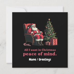Invitación Personalizar todo lo que quiero para Navidades paz