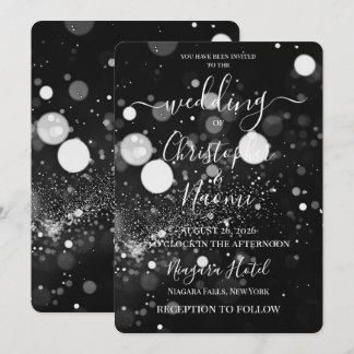 Invitación PERSONALIZAR: Tormenta Bokeh Personalizada