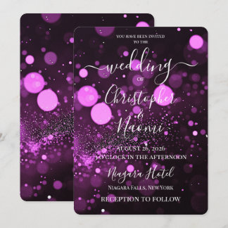 Invitación PERSONALIZAR: Tormenta de Bokeh personalizada