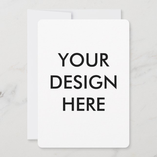 Invitación  Personalize Invitation, Size: 5" x 7" Paper White (Anverso)