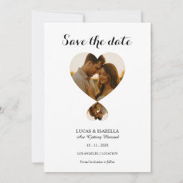 Invitación Personalize Photo save the date card