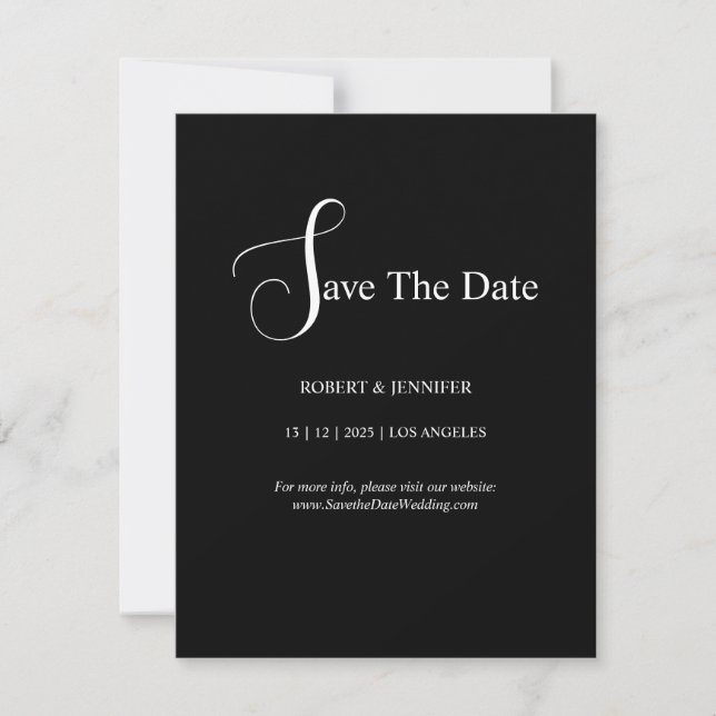 Invitación Personalize  save the date cards (Anverso)