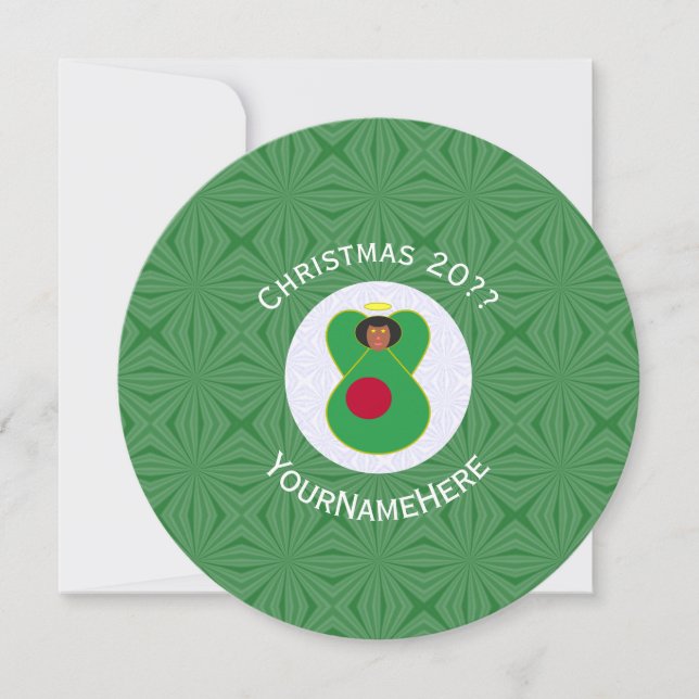 Invitación Personalized Bangladeshi Angel Christmas Flag  (Anverso)