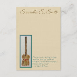 Invitación Personalized Broom - St. Martin de Porres Notecard