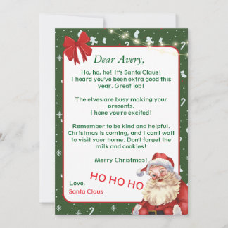 Invitación Personalized Christmas Card for a Unique Holiday