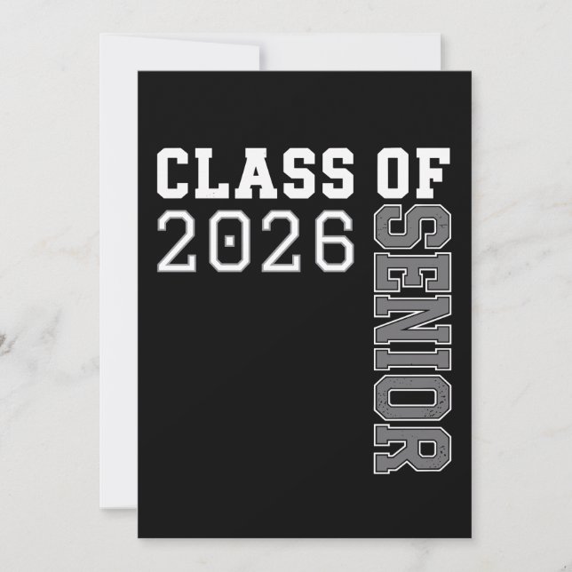 Invitación Personalized Class Of 2026 Senior Graduation (Anverso)