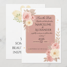 Invitación Personalized Dusty Rose Invitation
