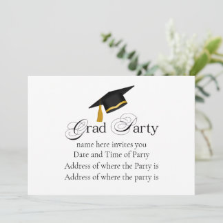 Invitación Personalized Grad Party, Name and Year