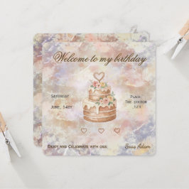 Invitación Personalized Handmade- Love custom visit lable