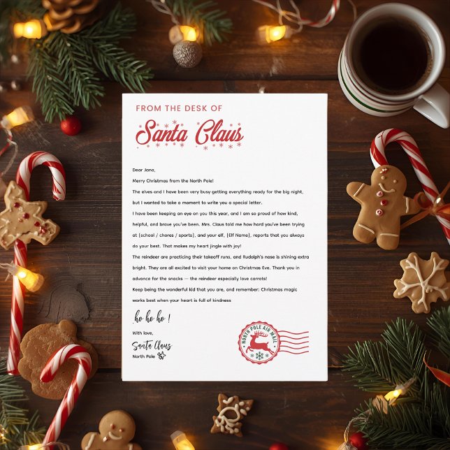 Invitación Personalized Letter From Santa Claus | North Pole  (Subido por el creador)