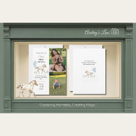 Invitación Personalized Miniature Horse 1st Birthday 