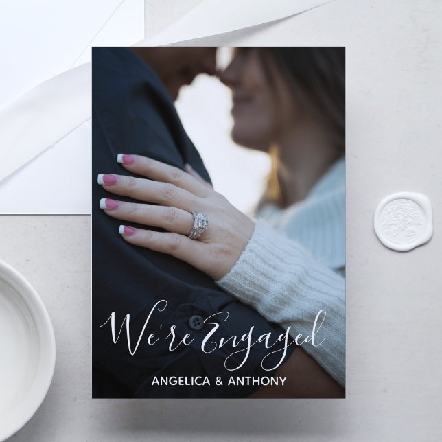 Invitación Personalized Modern ENGAGEMENT PARTY | PHOTO (Subido por el creador)