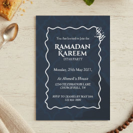 Invitación Personalized Ramadan Kareem Iftar Invitation