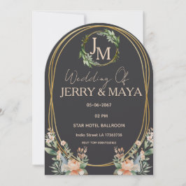 Invitación Personalized Romantic Couple Wedding 