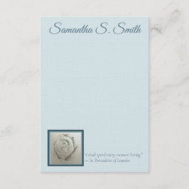 Invitación Personalized Rose Flat Note Card