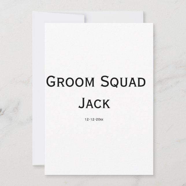 Invitación personalized simple monogram add your name wedding (Anverso)