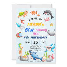 Personalized Under the Sea Downloadable Birthday I