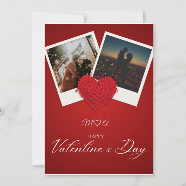 Invitación Personalized Valentine’s Day Photo Card | Custom L (Anverso)