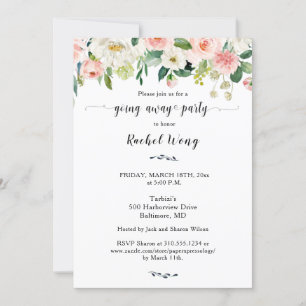 Invitación Personas mixtas que se mudan lejos de la foto Fies