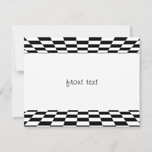 Invitación Perspectiva de negro y blanco controlado