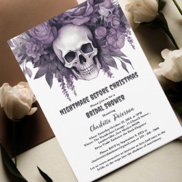 Invitación Pesadilla antes de la ducha de novia de los Navida