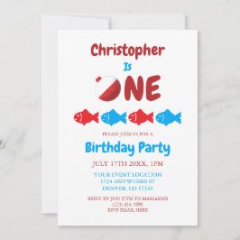 Invitación Pesca 1 cumpleaños