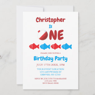 Invitación Pesca 1er Cumpleaños
