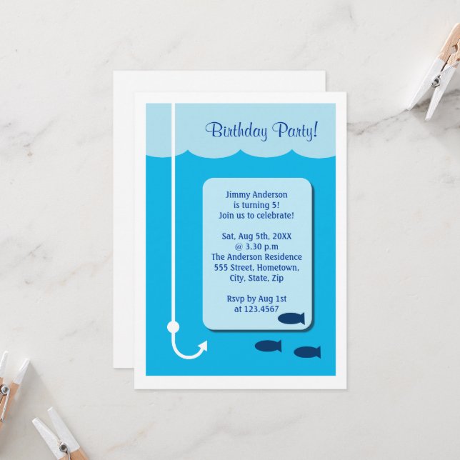 Invitación Pesca con marea alta (Anverso/Reverso In Situ)