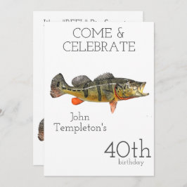 Invitación Pesca de Lubina Pavón Cumpleaños Hombres Adultos 4
