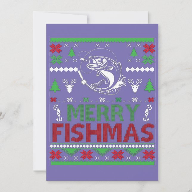 Invitación pesca fea de navidad (Anverso)